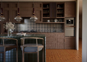 3d rendering kitchen